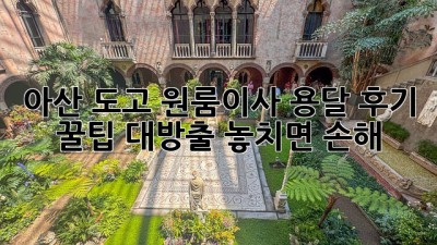 아산 도고 원룸이사 용달 후기🏡: 꿀팁 대방출! 놓치면 손해🤫